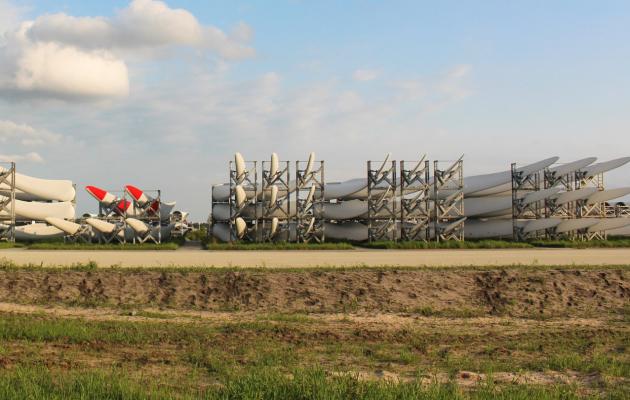 stored turbine blades