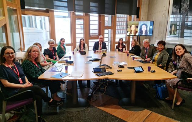 Fiona Lindsay meeting with others